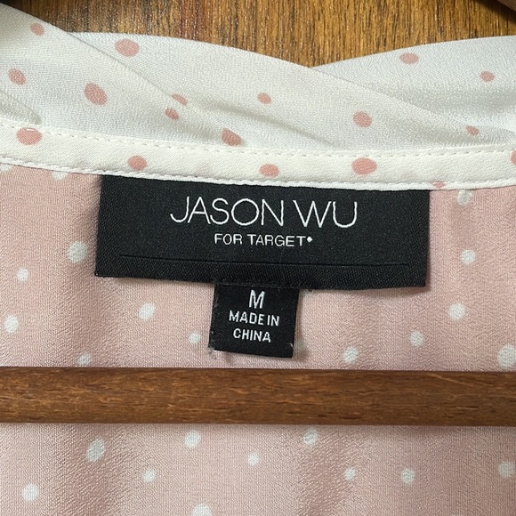 Jason Wu for Target Bow Neck Button Down Polka Dot Top Women’s Medium M - Picture 5 of 7